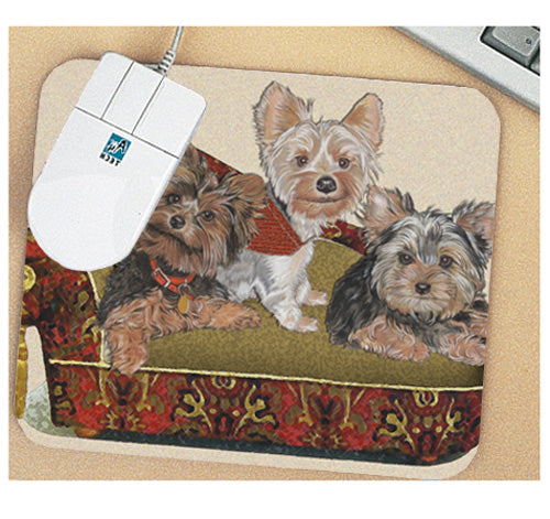 Yorkie Mouse Pad - Pipsqueakproductions
