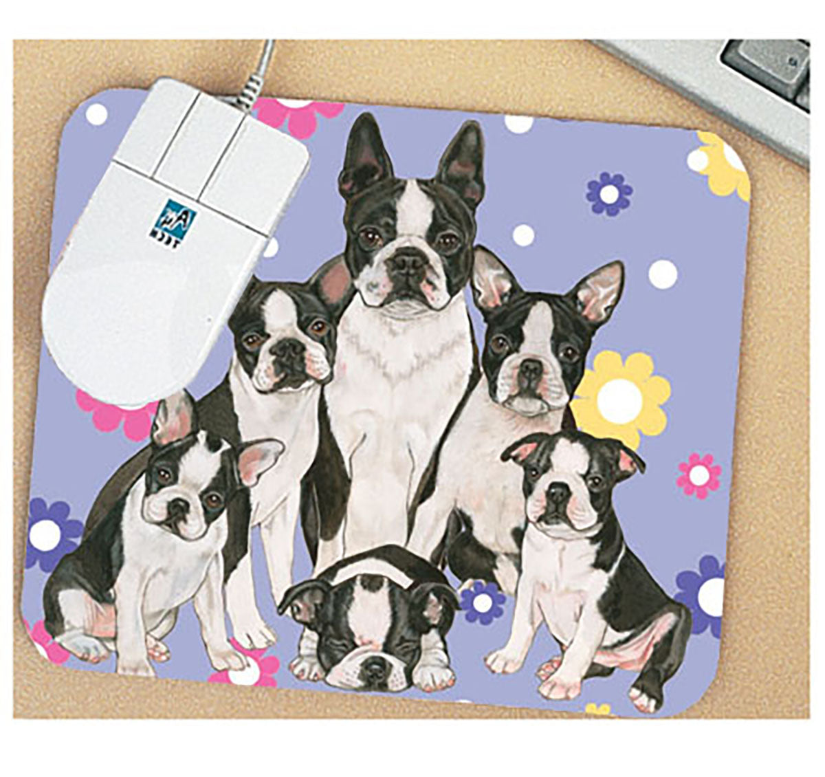Boston Terrier Mouse Pad - Pipsqueakproductions