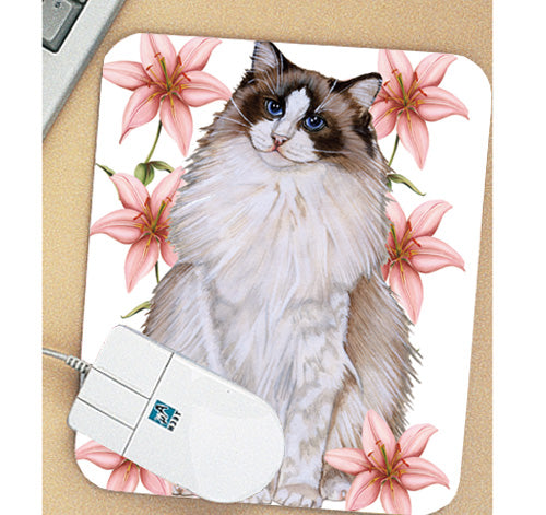 Ragdoll Mouse Pad - Pipsqueakproductions