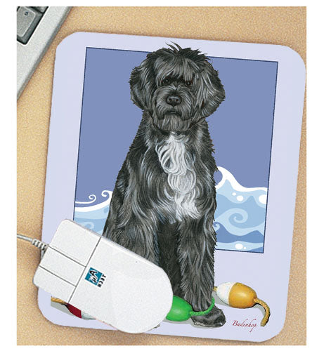 Portuguese Water Dog Mouse Pad - Pipsqueakproductions