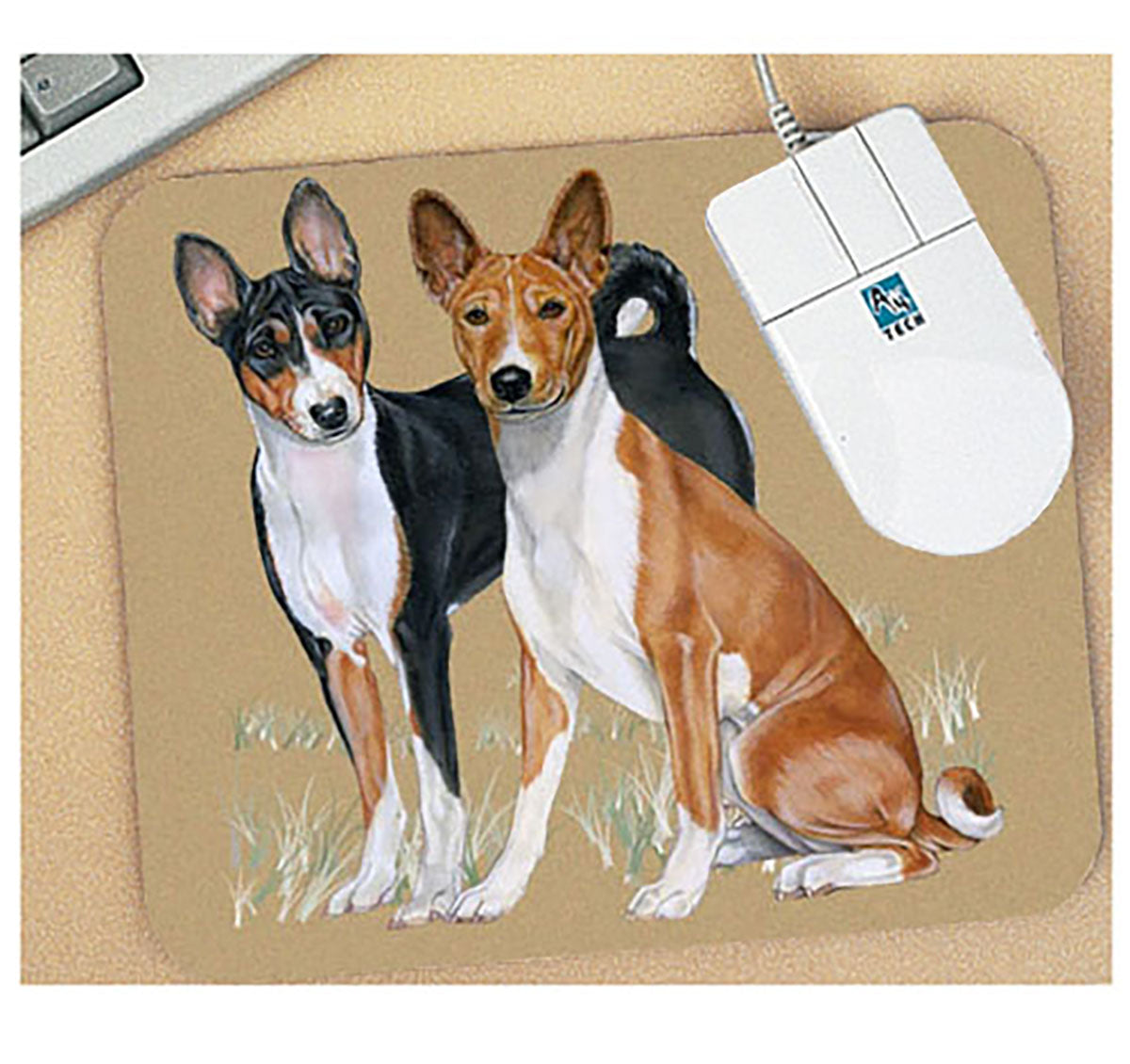 Basenji Mouse Pad - Pipsqueakproductions