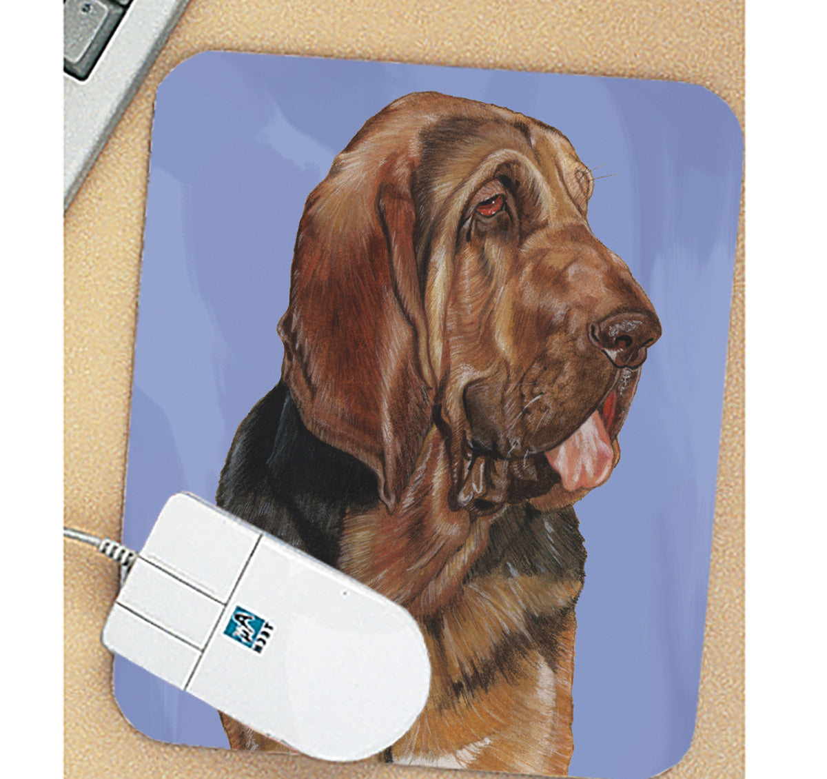 Bloodhound Mouse Pad - Pipsqueakproductions