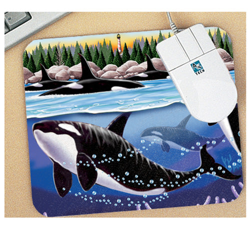 Orca Mouse Pad - Pipsqueakproductions