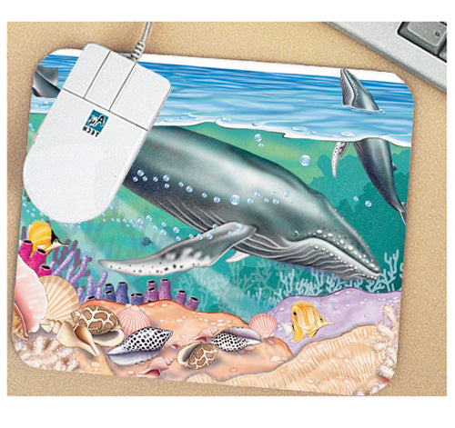 Humpback Whale Mouse Pad - Pipsqueakproductions