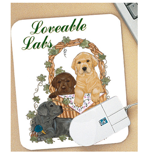 Labrador Mouse Pad - Pipsqueakproductions