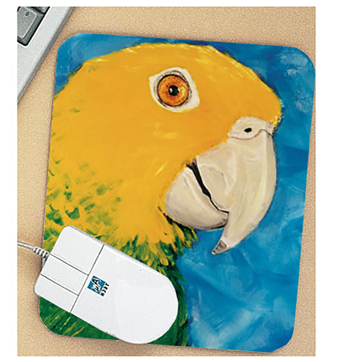 Amazon Parrot Mouse Pad - Pipsqueakproductions