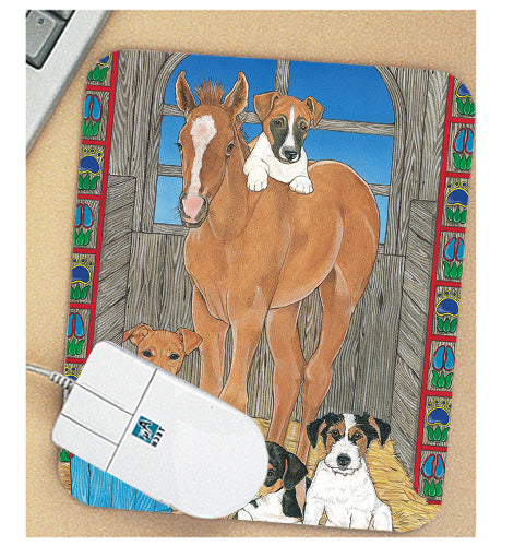 Jack Russell Mouse Pad - Pipsqueakproductions