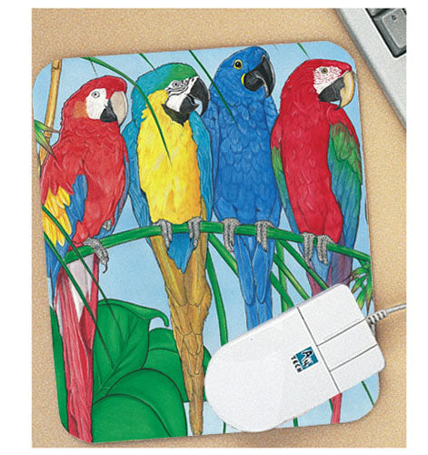 Macaw Mouse Pad - Pipsqueakproductions