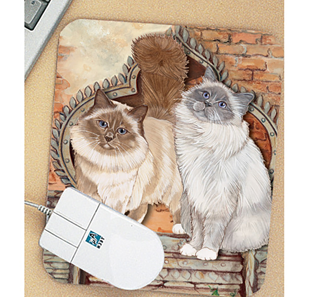 Birman Cat Mouse Pad - Pipsqueakproductions