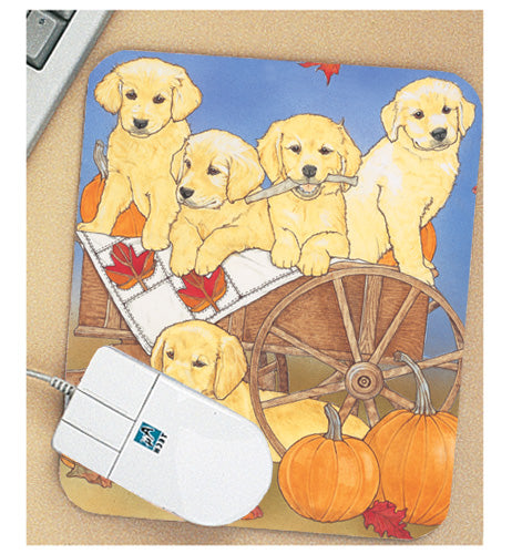 Golden Retriever Mouse Pad - Pipsqueakproductions