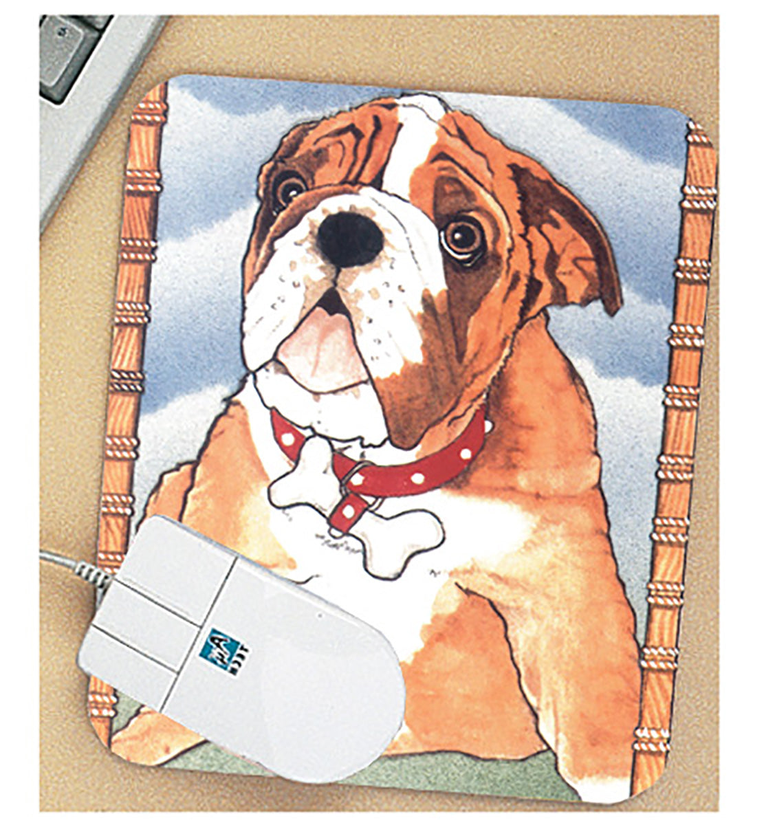 Bulldog Mouse Pad - Pipsqueakproductions