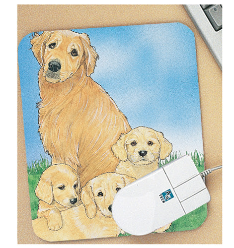 Golden Retriever Mouse Pad - Pipsqueakproductions