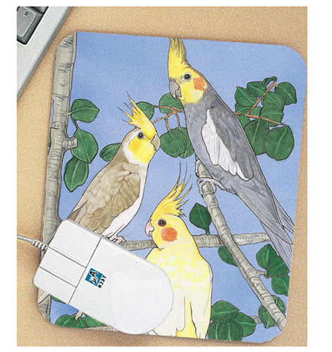 Cockatiel Mouse Pad - Pipsqueakproductions