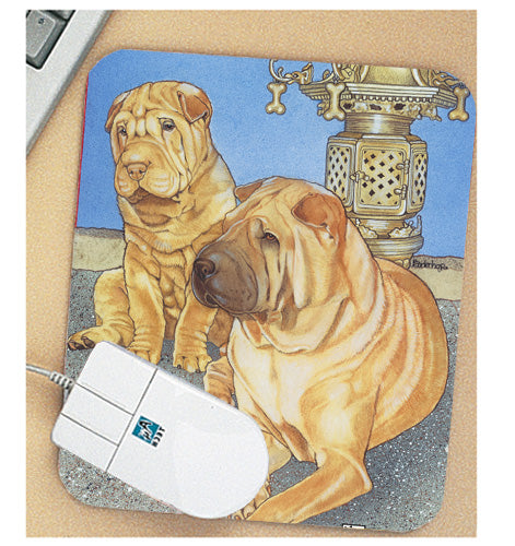 Shar Pei Mouse Pad - Pipsqueakproductions