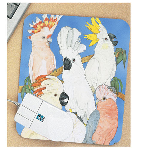 Cockatoo Mouse Pad - Pipsqueakproductions