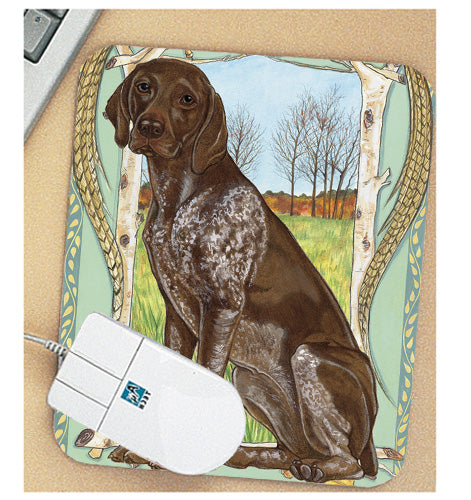 German Pointer Mouse Pad - Pipsqueakproductions