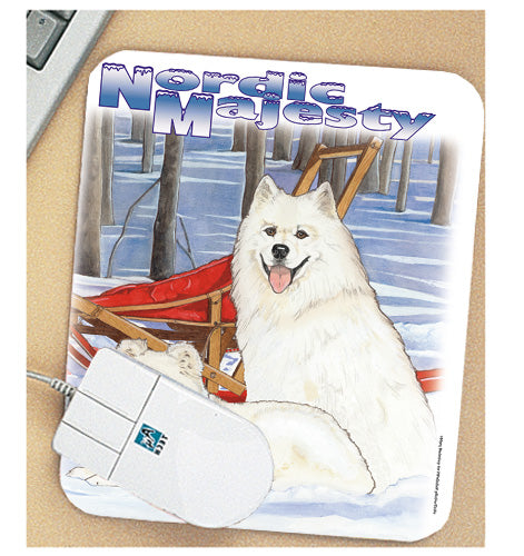 Samoyed Mouse Pad - Pipsqueakproductions