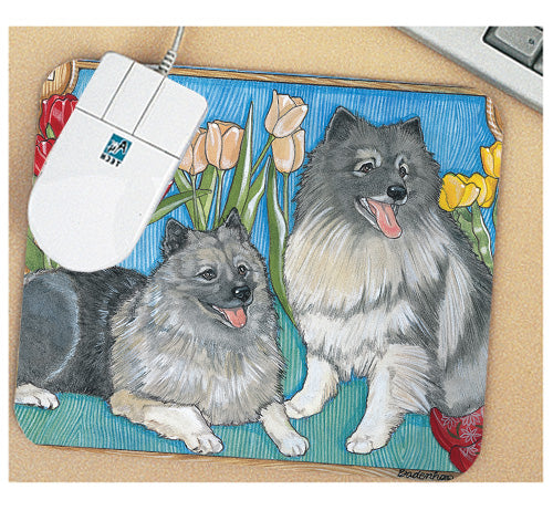 Keeshond Mouse Pad - Pipsqueakproductions