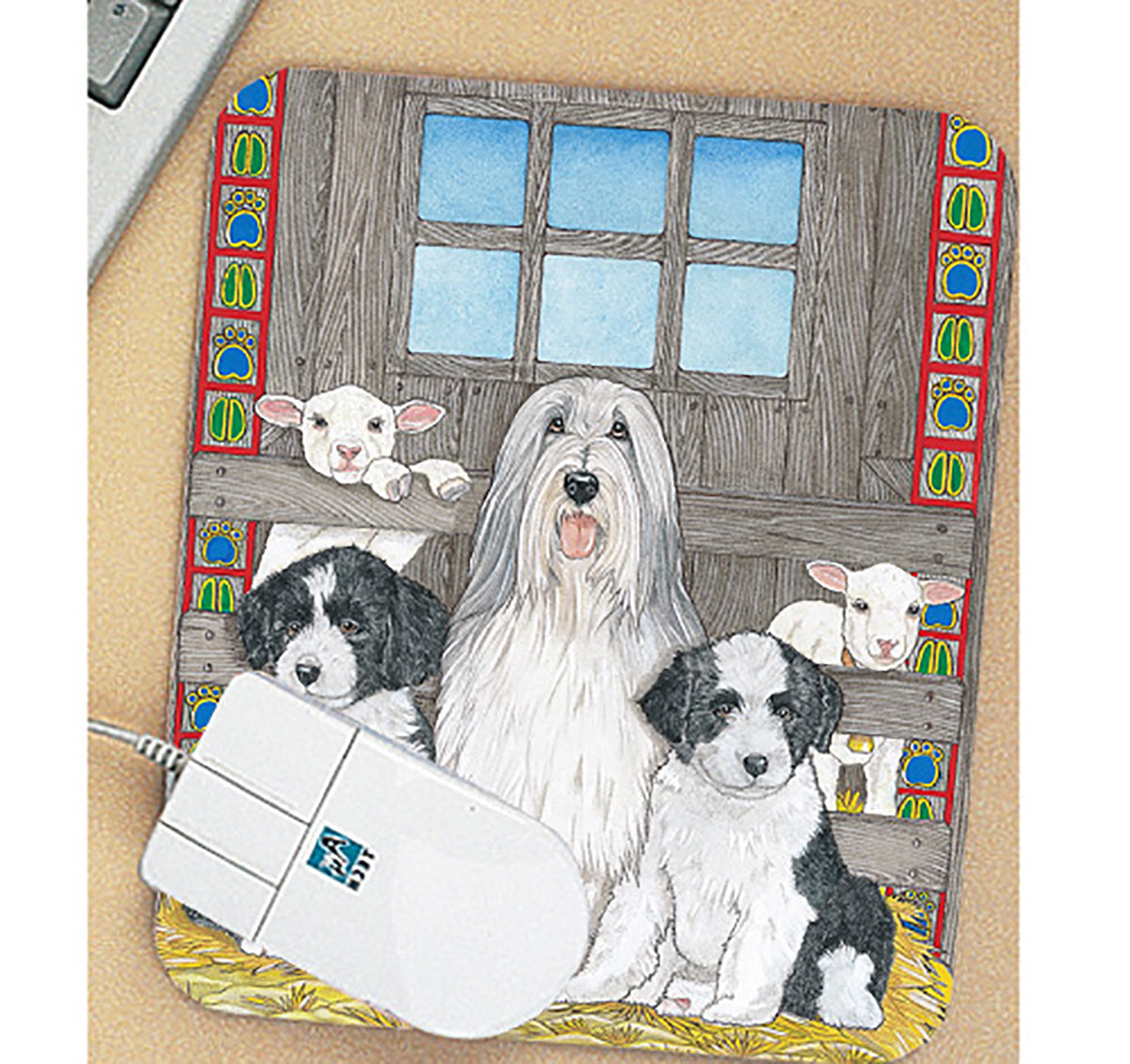 Bearded Collie Mouse Pad - Pipsqueakproductions
