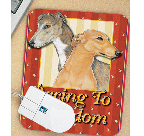 Greyhound Mouse Pad - Pipsqueakproductions