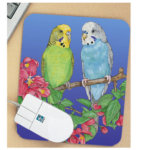 Parakeet Mouse Pad - Pipsqueakproductions