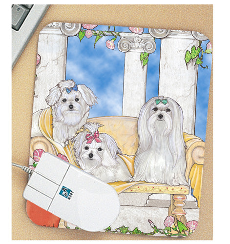 Maltese Mouse Pad - Pipsqueakproductions