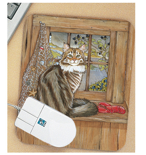 Maine Coon Mouse Pad - Pipsqueakproductions