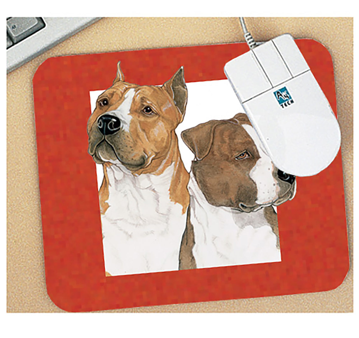 American Staffordshire Terrier Amstaff Mouse Pad - Pipsqueakproductions
