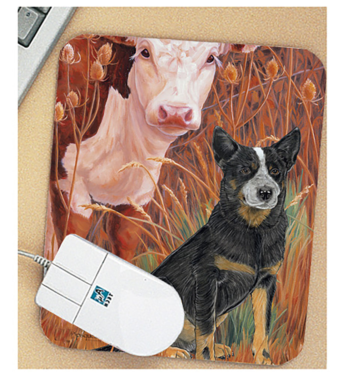 Australian Cattle Mouse Pad - Pipsqueakproductions