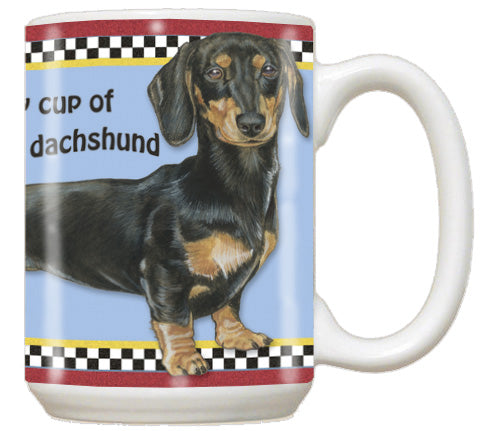 Dachshund Ceramic Coffee Mug Tea Cup 15 oz - Pipsqueakproductions