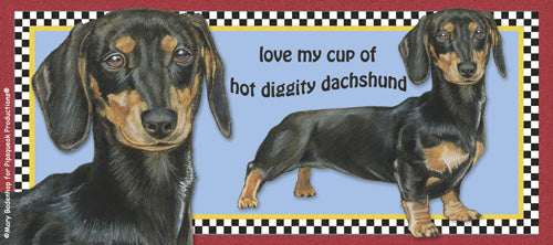 Dachshund Ceramic Coffee Mug Tea Cup 15 oz - Pipsqueakproductions