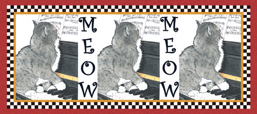 Black and White Cat Playing Piano Ceramic Coffee Mug Tea Cup 15 oz - Pipsqueakproductions