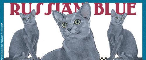 Russian Blue Cat Ceramic Coffee Mug Tea Cup 15 oz - Pipsqueakproductions