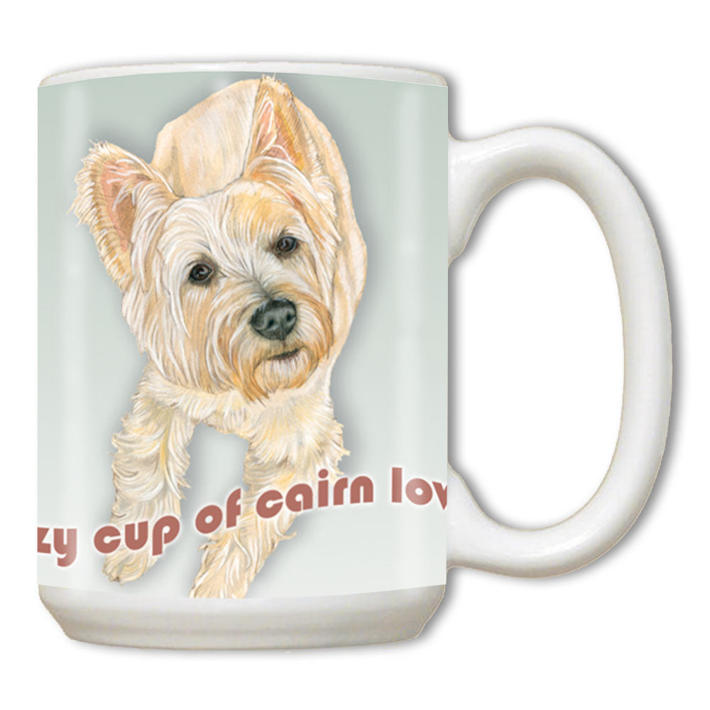 Cairn Terrier Ceramic Coffee Mug Tea Cup 15 oz - Pipsqueakproductions