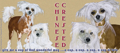 Chinese Crested Ceramic Coffee Mug Tea Cup 15 oz - Pipsqueakproductions