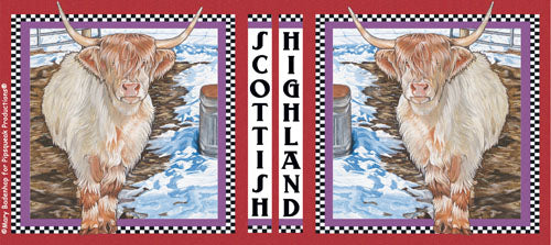 Cow Scottish Highland Cow Ceramic Coffee Mug Tea Cup 15 oz - Pipsqueakproductions