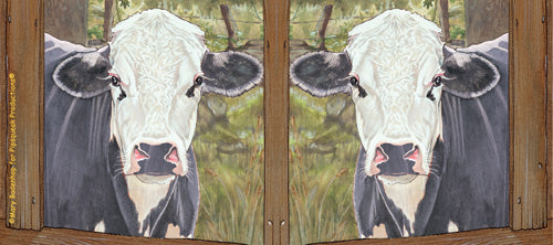 Cow Black and White Holstein Cow Ceramic Coffee Mug Tea Cup 15 oz - Pipsqueakproductions