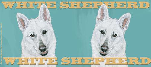 White Shepherd Ceramic Coffee Mug Tea Cup 15 oz - Pipsqueakproductions