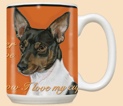 Rat Terrier Ceramic Coffee Mug Tea Cup 15 oz - Pipsqueakproductions