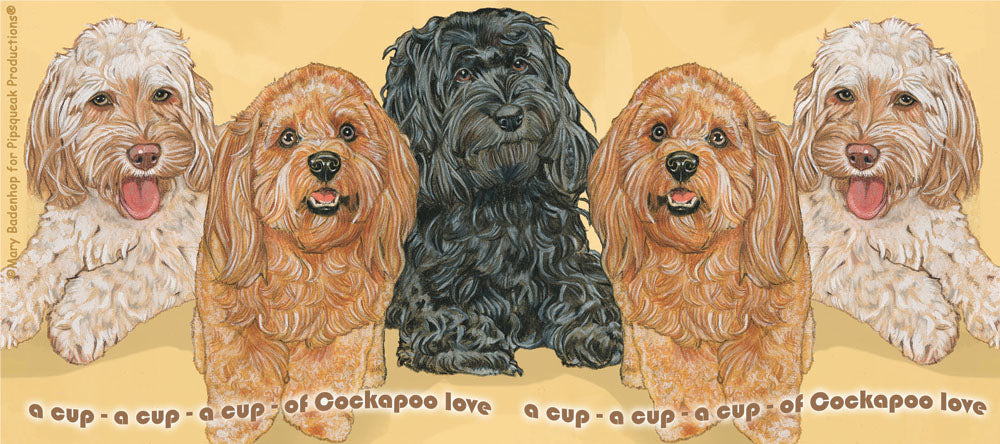 Cockapoo Ceramic Coffee Mug Tea Cup 15 oz - Pipsqueakproductions