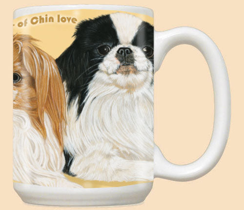 Japanese Chin Ceramic Coffee Mug Tea Cup 15 oz - Pipsqueakproductions
