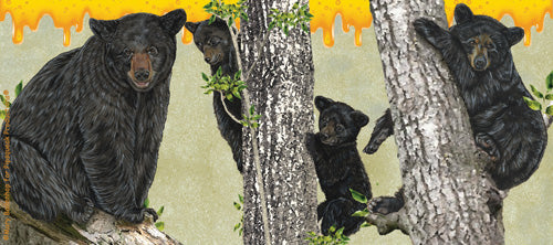 Black Bear Ceramic Coffee Mug Tea Cup 15 oz - Pipsqueakproductions