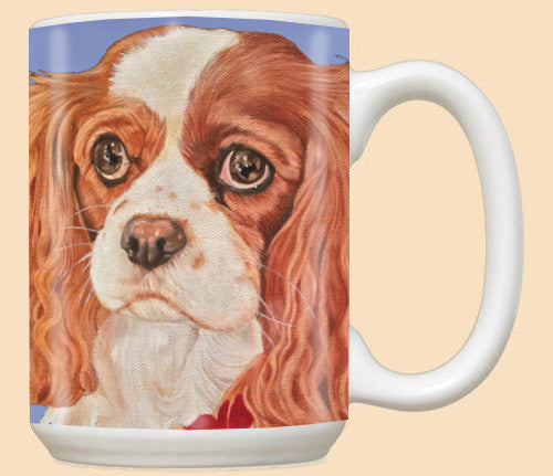 Cavalier King Charles Cavalier Dog Ceramic Coffee Mug Tea Cup 15 oz - Pipsqueakproductions
