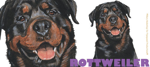 Rottweiler Dog Rottie Dog Ceramic Coffee Mug Tea Cup 15 oz - Pipsqueakproductions