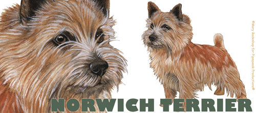 Norwich Terrier Ceramic Coffee Mug Tea Cup 15 oz - Pipsqueakproductions