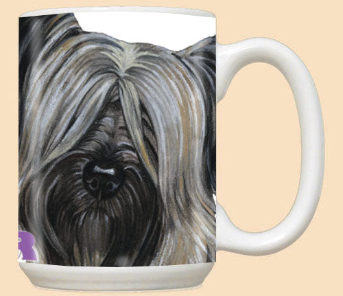 Skye Terrier Ceramic Coffee Mug Tea Cup 15 oz - Pipsqueakproductions
