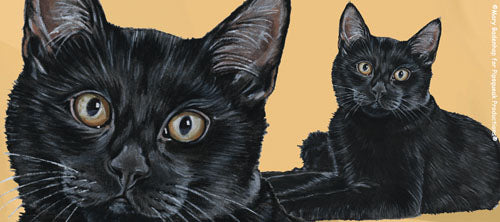 Black Cat Ceramic Coffee Mug Tea Cup 15 oz - Pipsqueakproductions