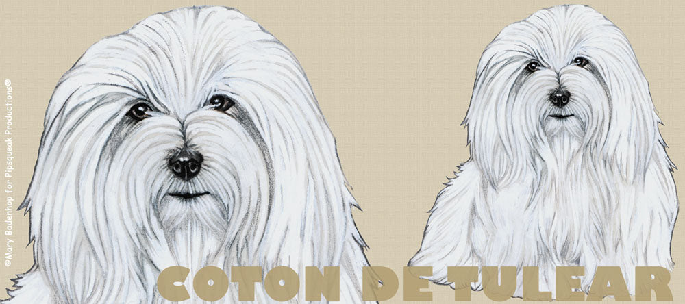 Coton de Tulear Ceramic Coffee Mug Tea Cup 15 oz - Pipsqueakproductions