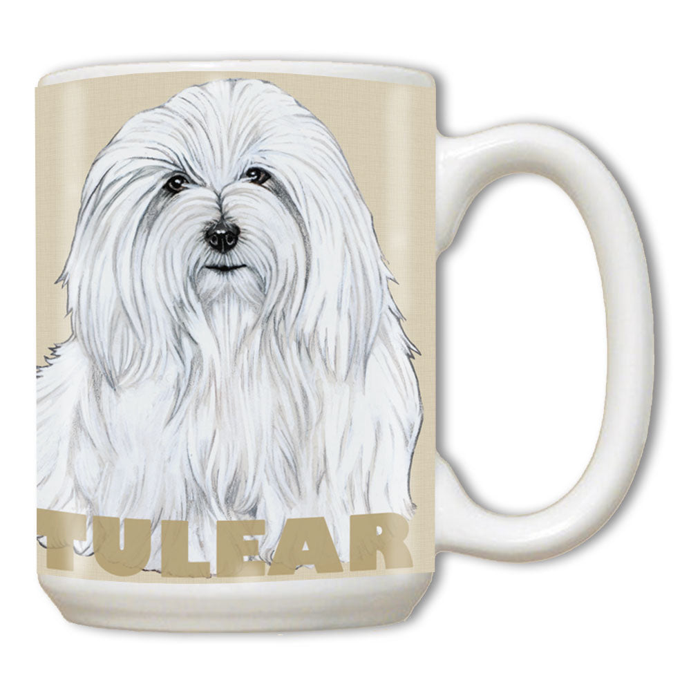 Coton de Tulear Ceramic Coffee Mug Tea Cup 15 oz - Pipsqueakproductions