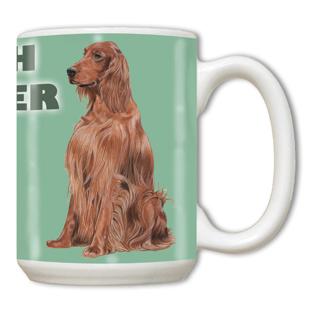 Irish Setter Ceramic Coffee Mug Tea Cup 15 oz - Pipsqueakproductions